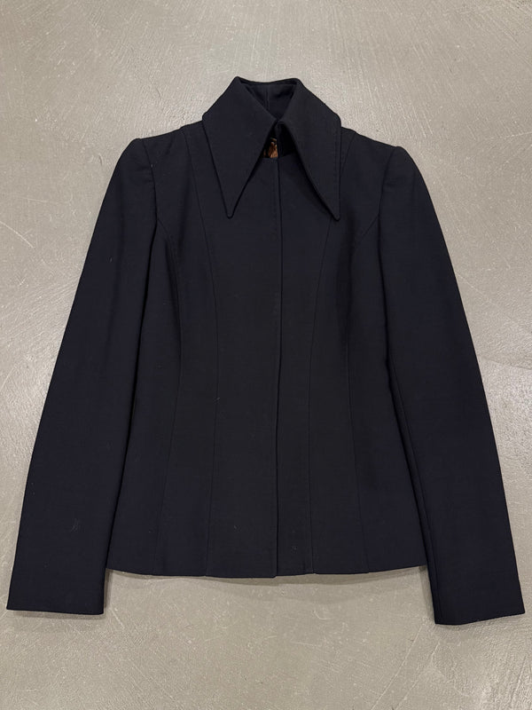 2000s Dolce & Gabbana structured neck blazer
