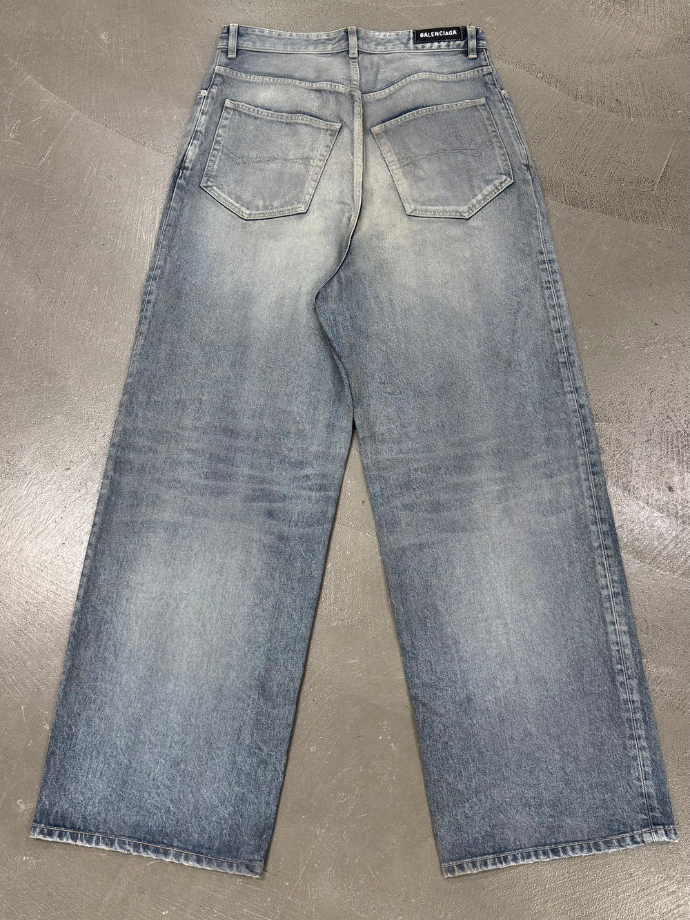 2022 Balenciaga reflective baggy jeans