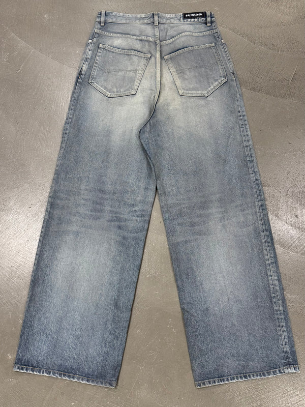 2022 Balenciaga reflective baggy jeans