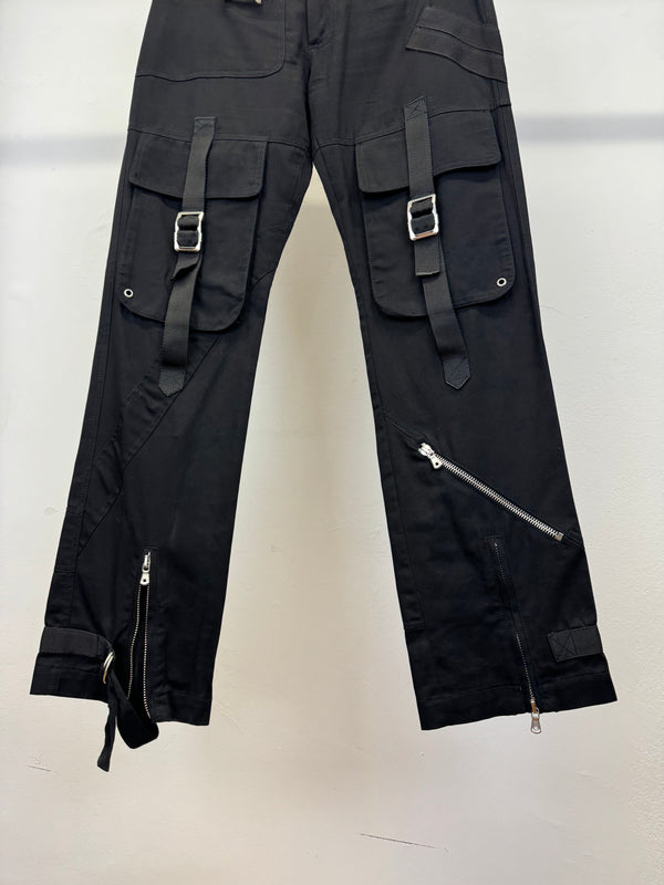 A/W2003 Dolce & Gabbana bondage parachute cargo pants