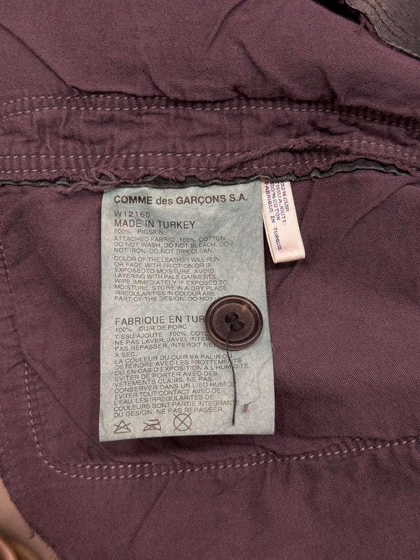 2010s Comme des Garçons pigskin faded leather jacket