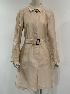 2004 Prada silk belted trench coat