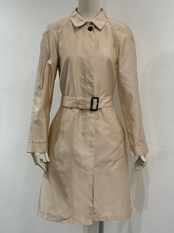 2004 Prada silk belted trench coat
