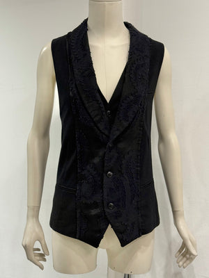 Ann Demeulemeester double layer bondage vest
