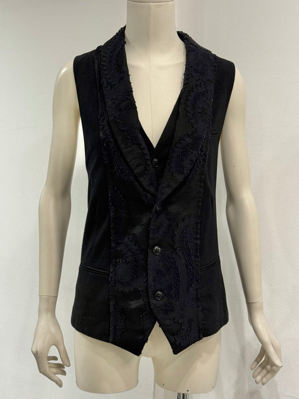 Ann Demeulemeester double layer bondage vest