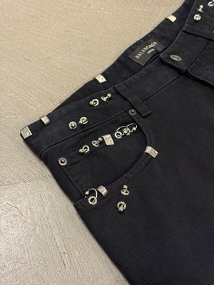 S/S2024 Balenciaga pierced wide-leg jeans