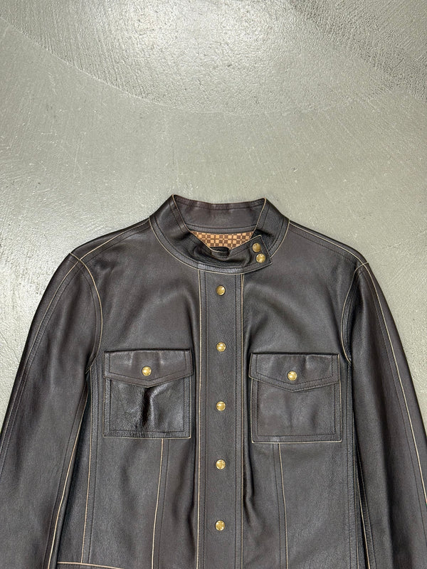 2000s Louis Vuitton moto biker leather jacket