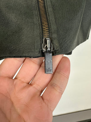 FW1999 Gucci Tom Ford leather biker jacket