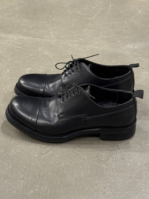 2000s Prada leather derby shoes