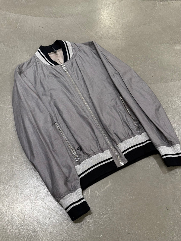 2010s Dior nylon "bee" bomber jacket