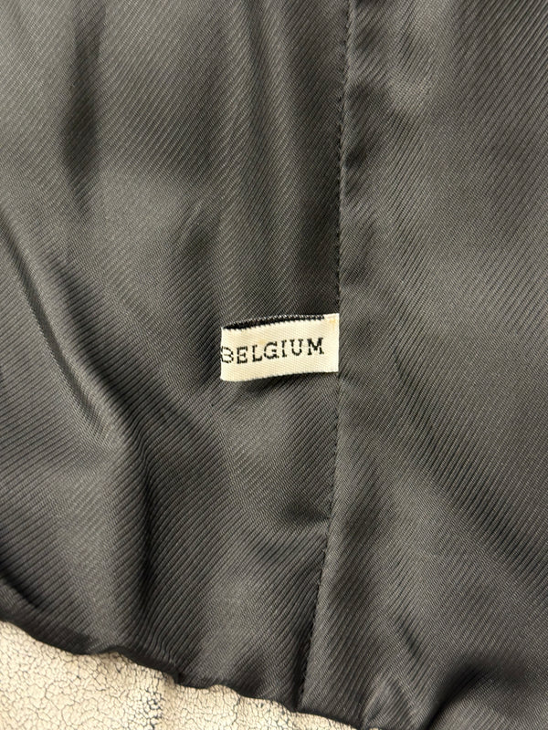 S/S2002 Ann Demeulemeester runway cracked leather Napoleon military jacket