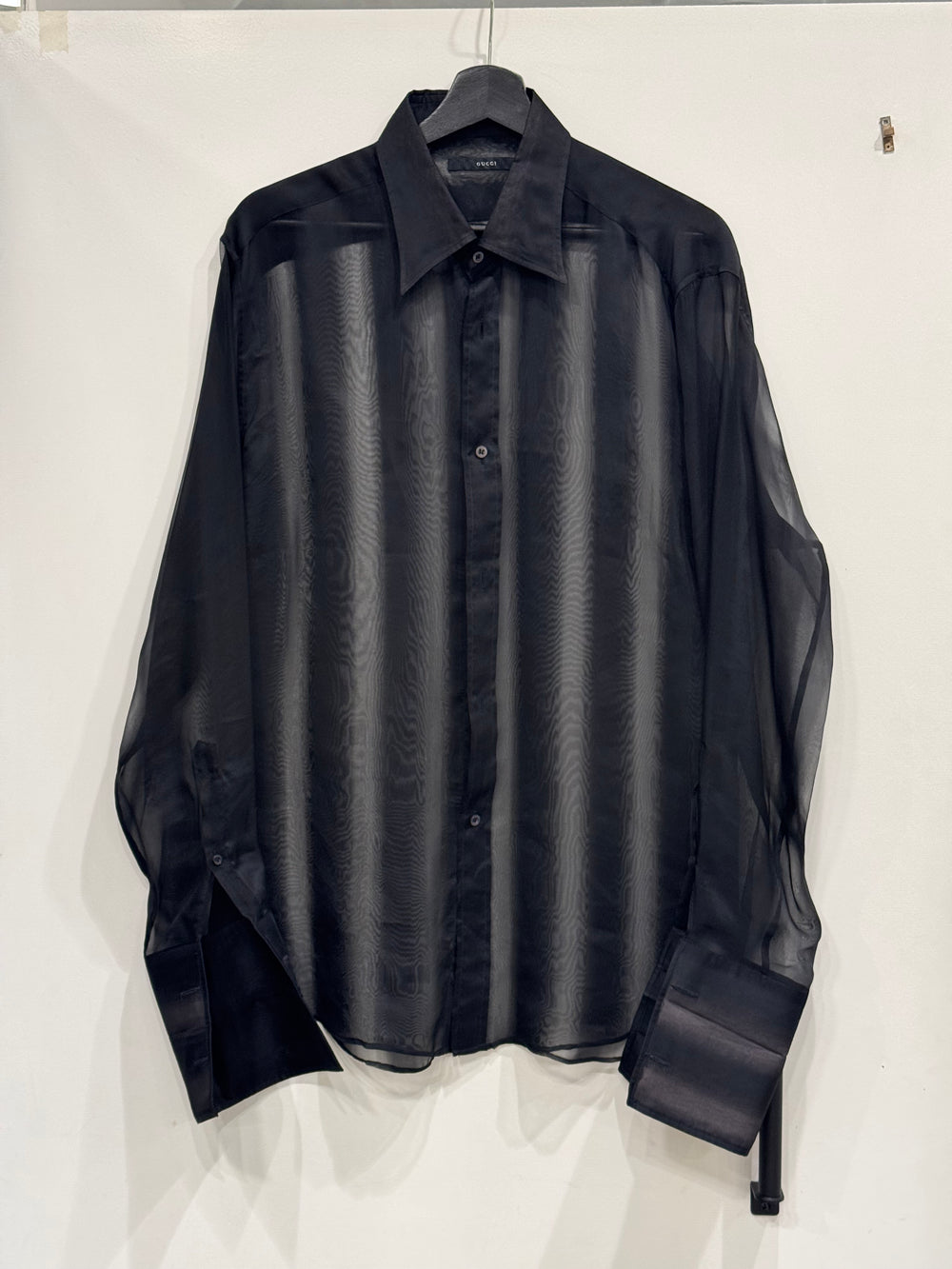 S/S2001 Gucci by Tom Ford silk transparent shirt