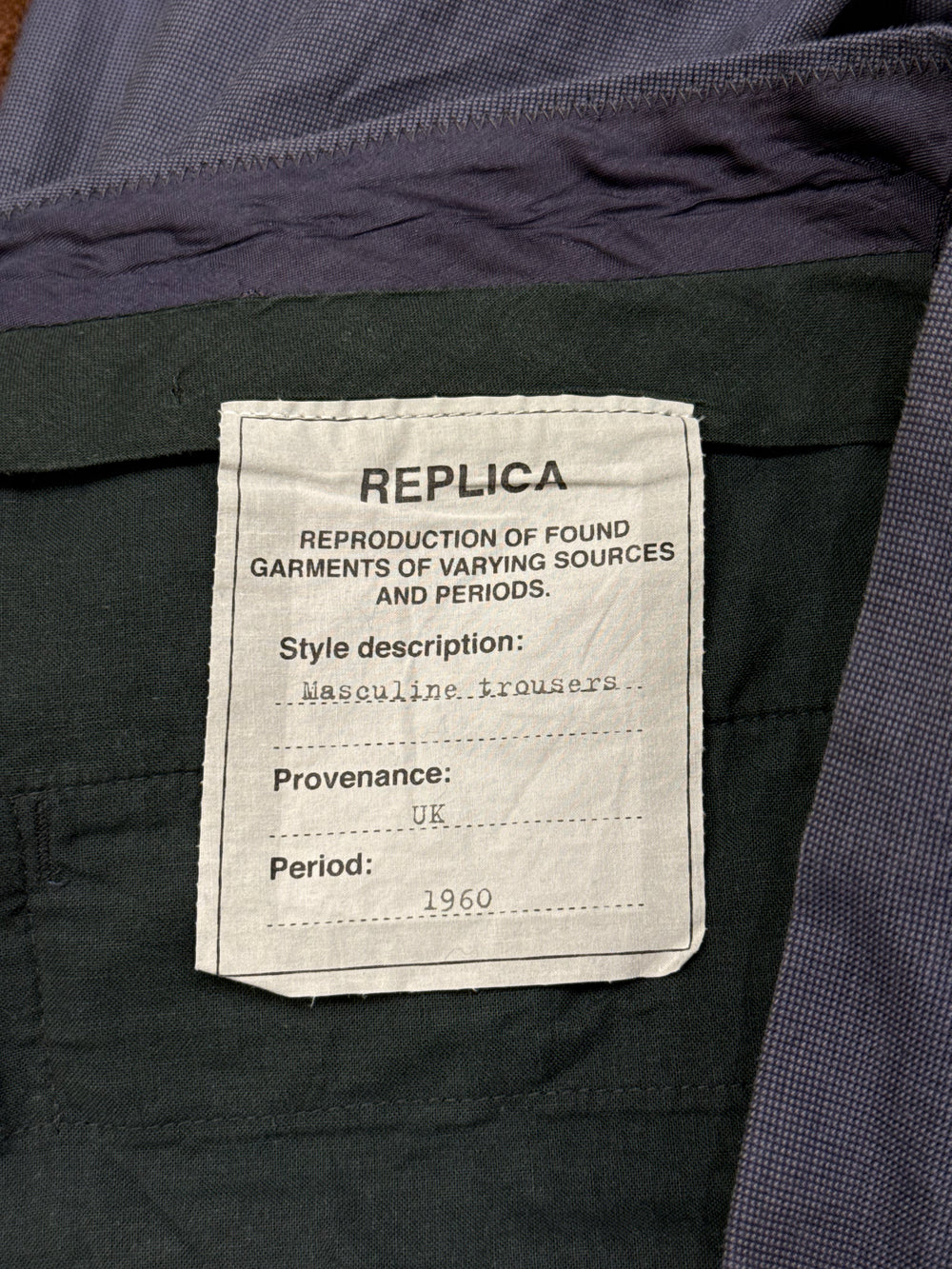 S/S2006 Maison Margiela "replica" work pants