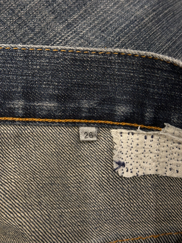 2000s Dior by Hedi Slimane distressed repaired jeans