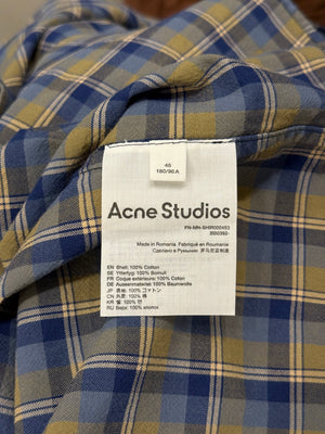 Acne Studios check cotton shirt