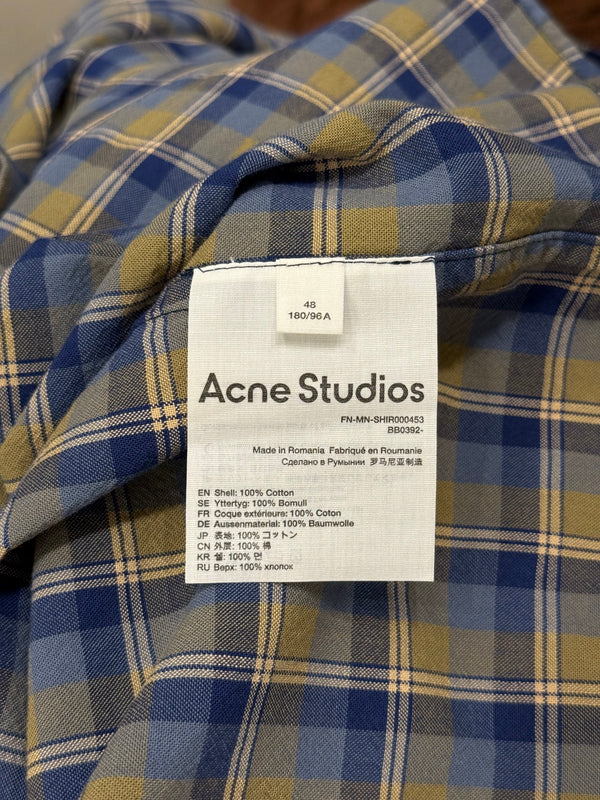 Acne Studios check cotton shirt