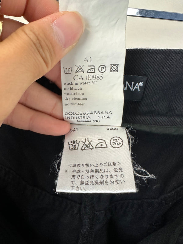 SS2003 Dolce & Gabbana Sex zipper pants
