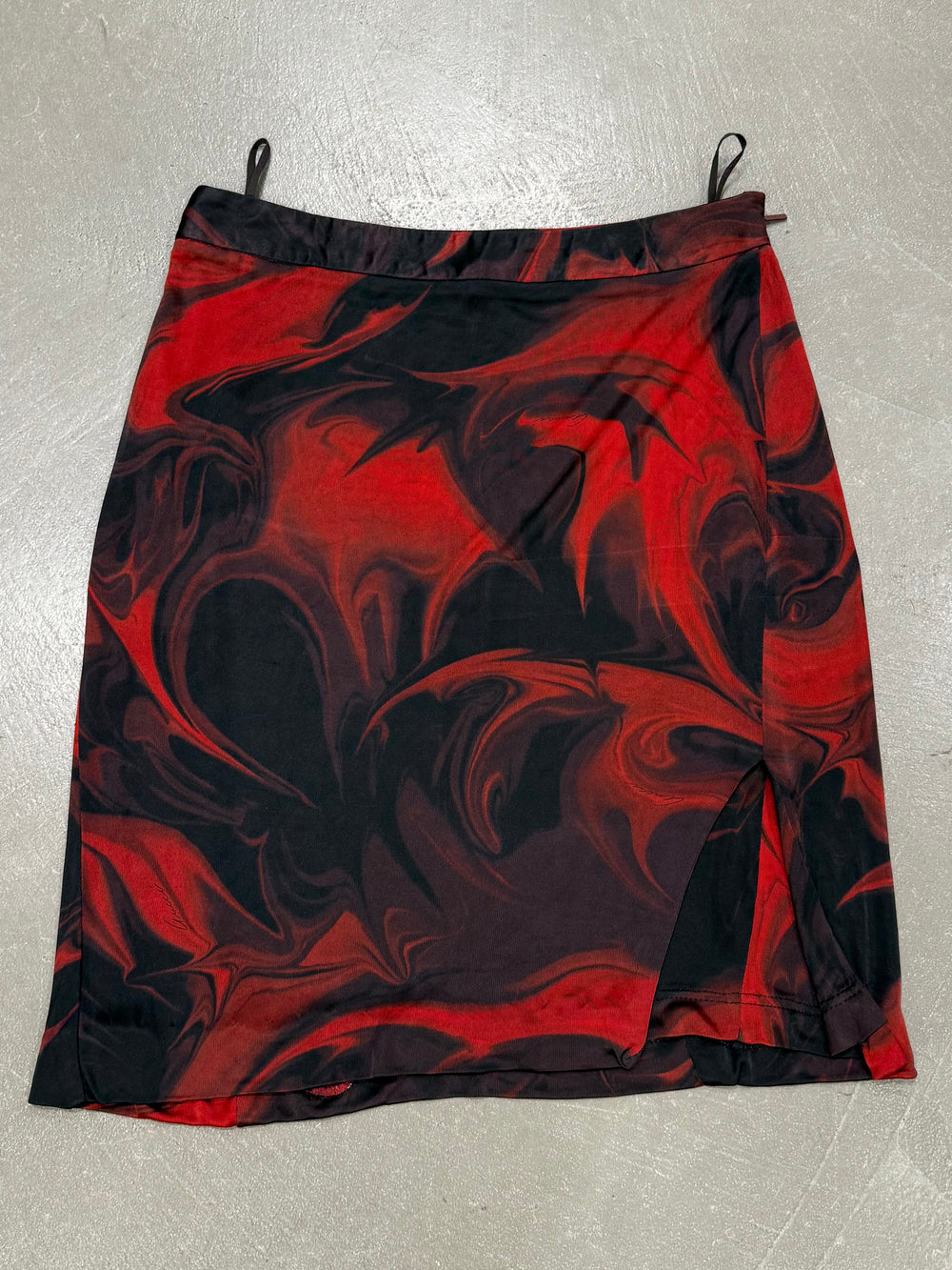 S/S2001 Gucci by Tom Ford lava print midi skirt