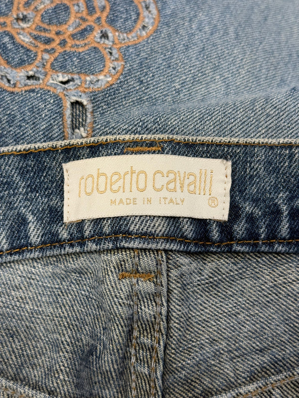 S/S 2008 Roberto Cavalli laser cut jeans