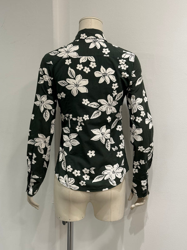 S/S2003 Miu Miu floral green shirt