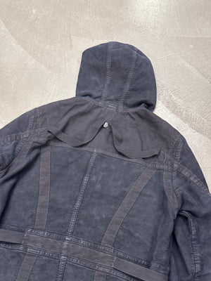 A/W2014 Dries Van Noten runway bondage parka