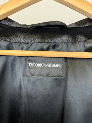 AW2013 Emporio Armani sample pony hair leather jacket