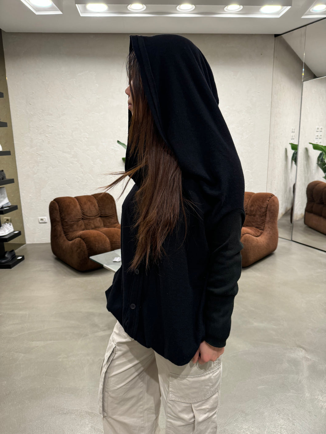 2000s Y's by Yohji Yamamoto hooded cardigan