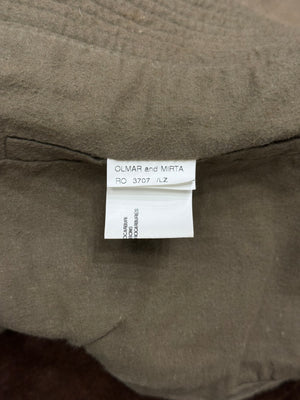 2000s Rick Owens tail distressed leather jacket