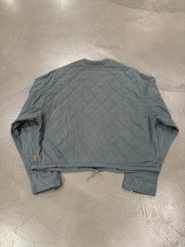 1990s Armani cropped boxy light bomber jacket
