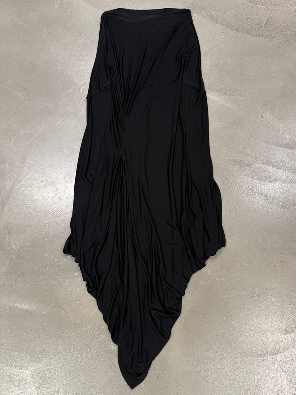 A/W2007 Jean Paul Gaultier runway painting deconstructed long dress