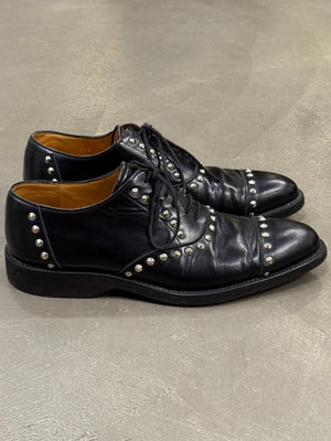 2010s Comme des Garçons studded leather derby shoes
