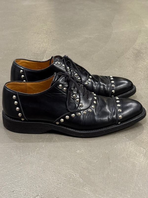2010s Comme des Garçons studded leather derby shoes
