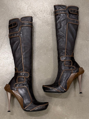 A/W2008 Celine runway high moto boots