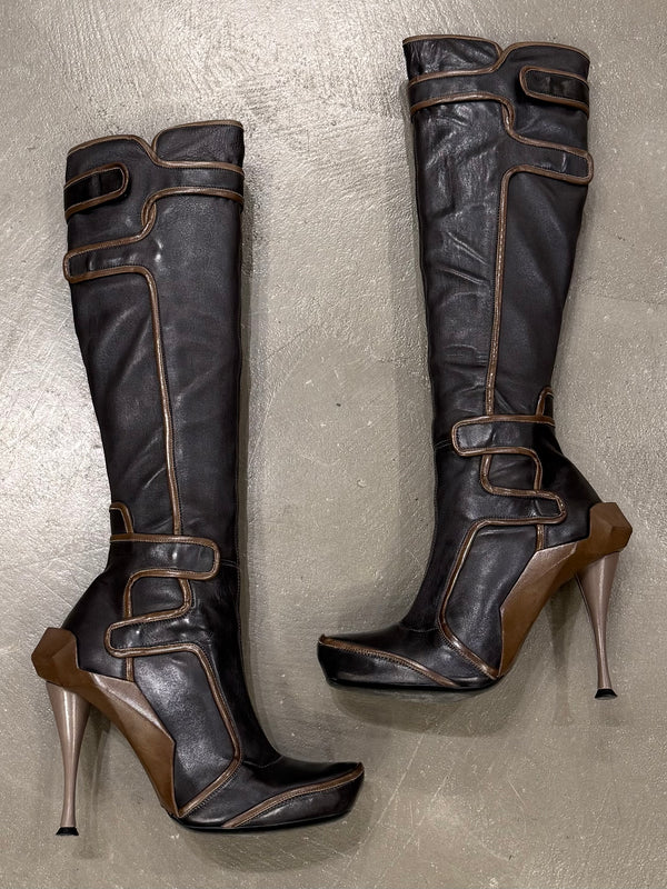 A/W2008 Celine runway high moto boots