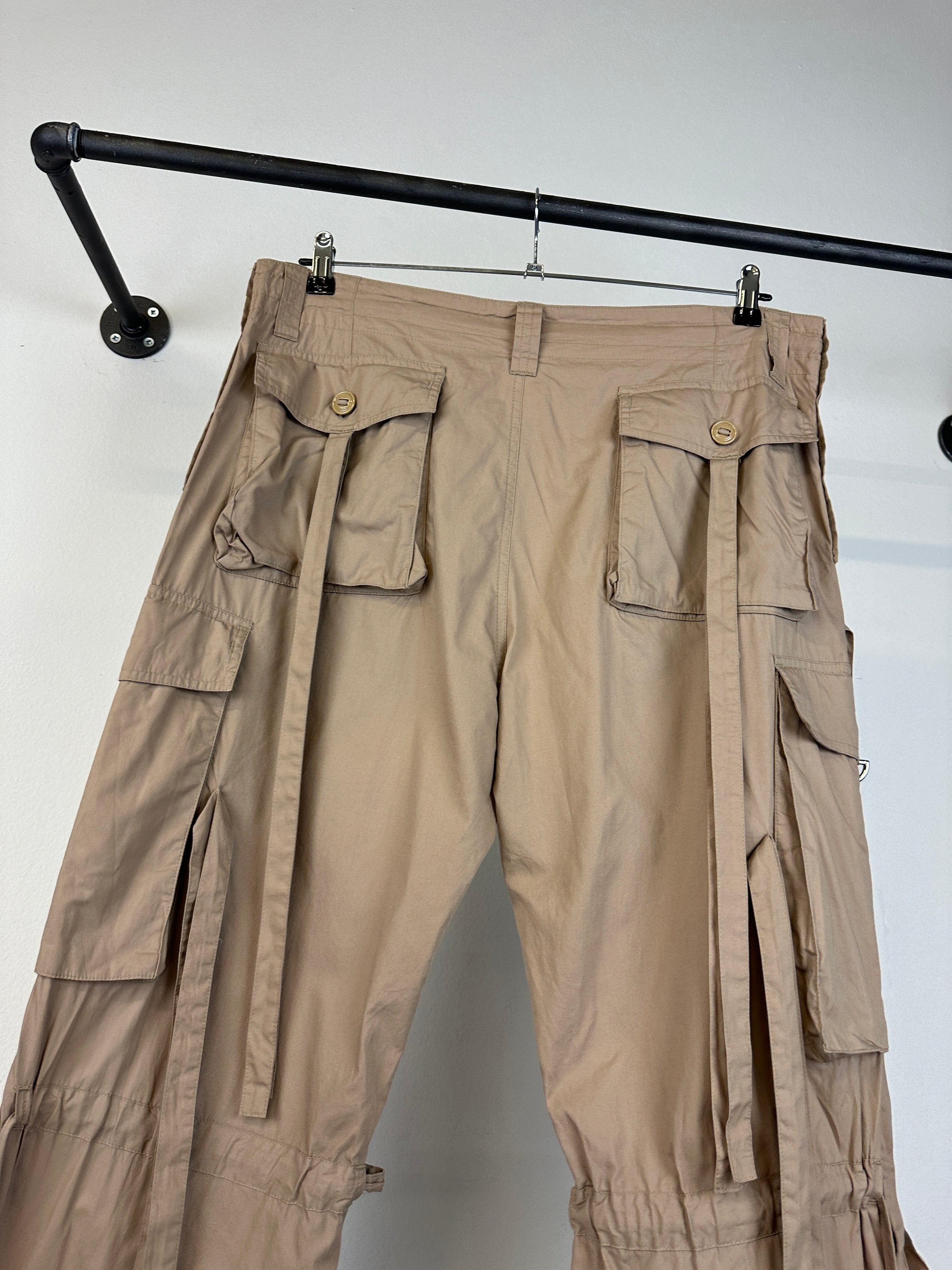SS2003 Dolce & Gabbana parachute bondage cargo pants