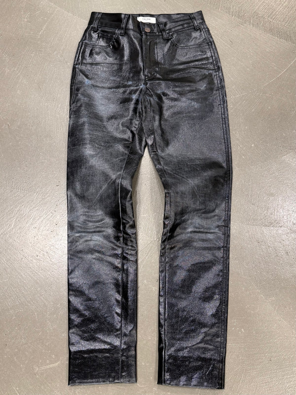 Celine distressed coated jeans