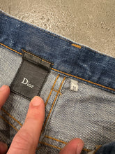 Load image into Gallery viewer, F/W 2003 Dior by Hedi Slimane green waxed denim

