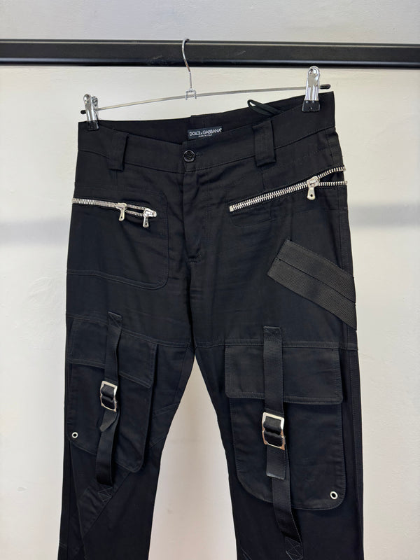 A/W2003 Dolce & Gabbana bondage parachute cargo pants