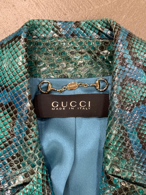 A/W2011 Gucci by Frida Giannini “90th anniversary” python runway coat