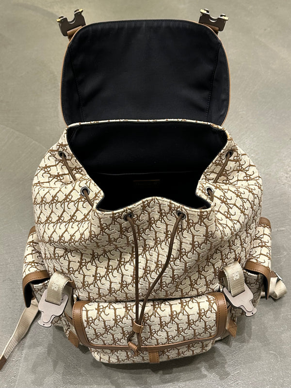 2022 Dior X Cactus Jack Oblique jacquard backpack