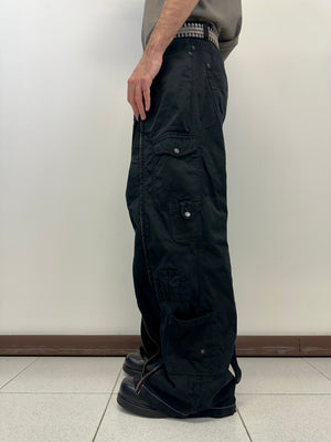 SS2003 D&G parachute full zipper cargo pants