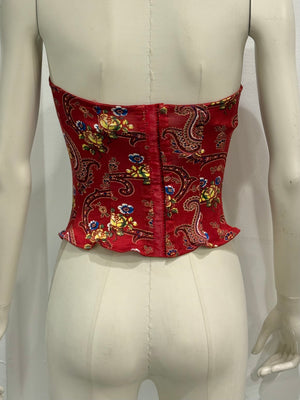 2004 Christian Dior paisley corset top