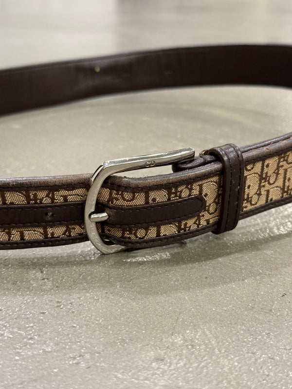 2000s Dior by Galliano monogram waist bag belt