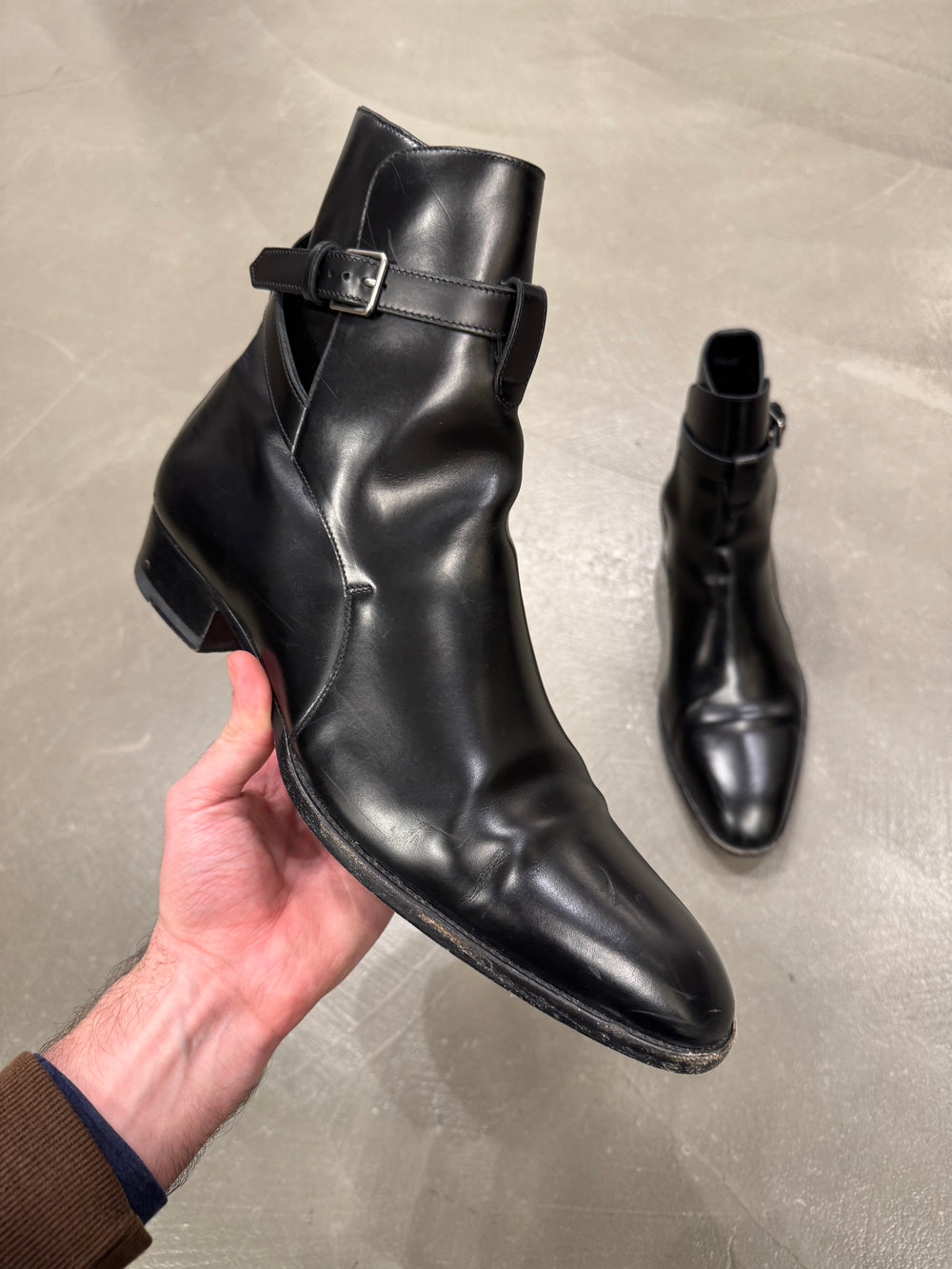 Saint Laurent western leather boots