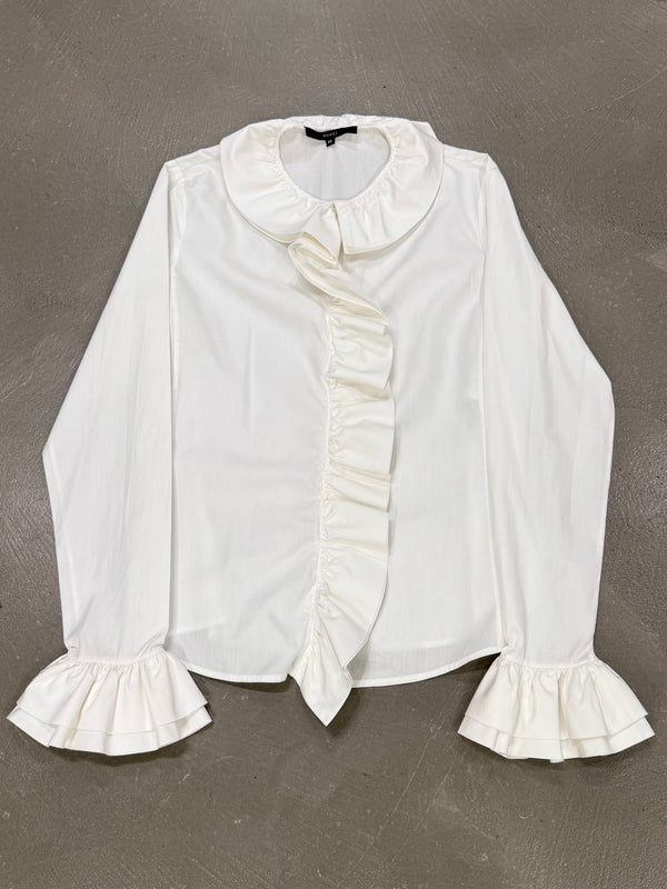 2000 Gucci by Tom Ford rouched asymmetrical shirt