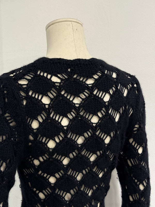 2000s Dolce & Gabbana mesh cut-out knit