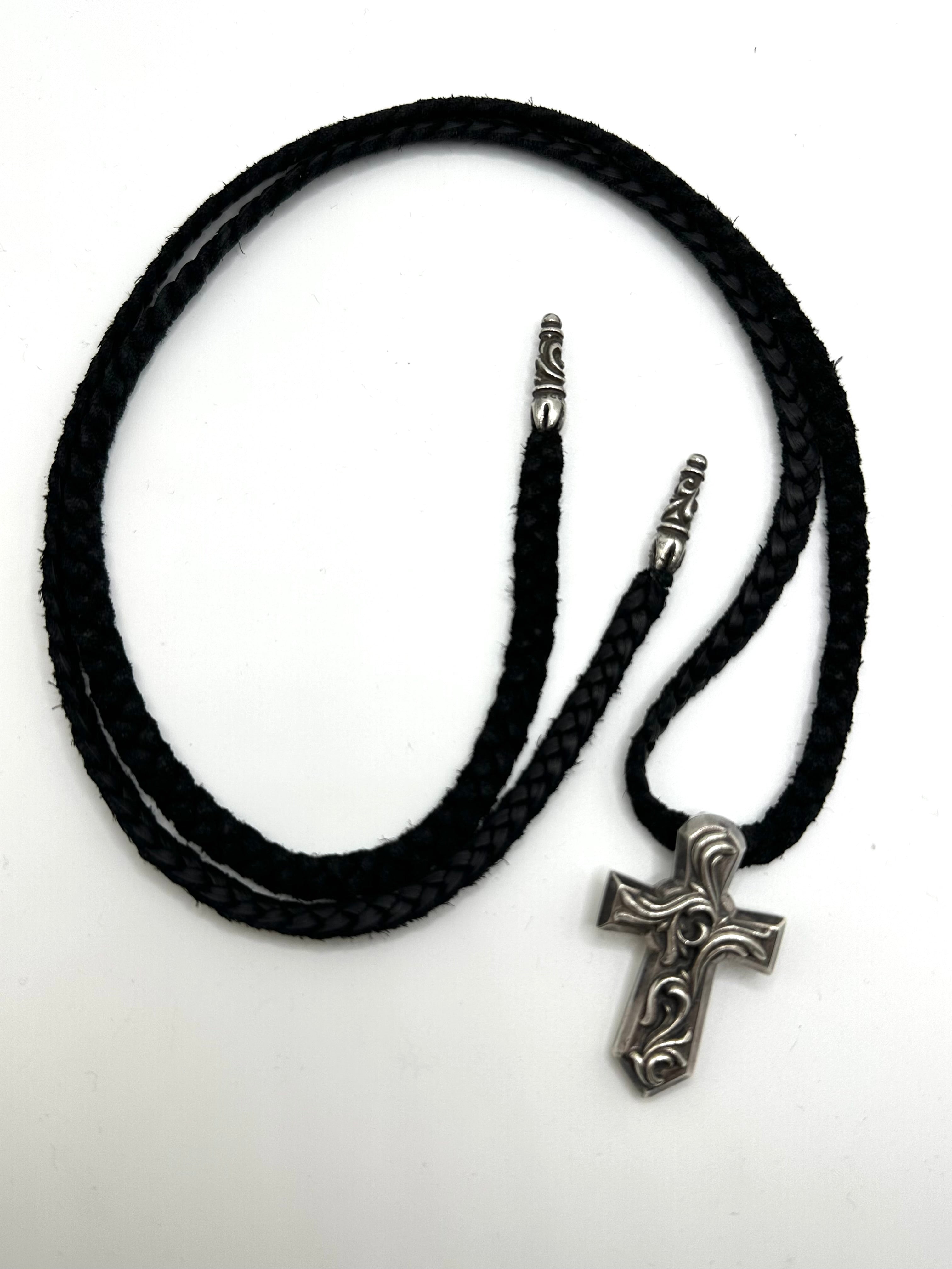 Chrome Hearts vulcanic cross necklace