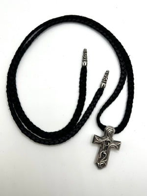 Chrome Hearts vulcanic cross necklace