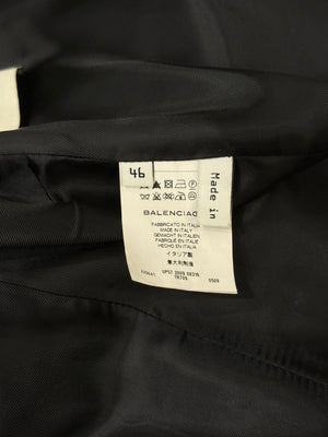 2009 Balenciaga by Ghesquiere structured heavy wool blazer