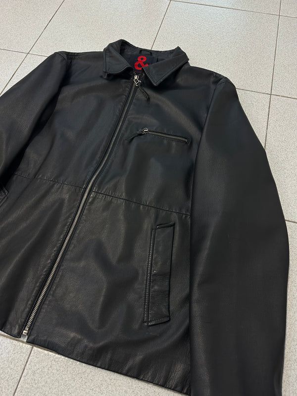 2000s Dolce & Gabbana black leather Jacket